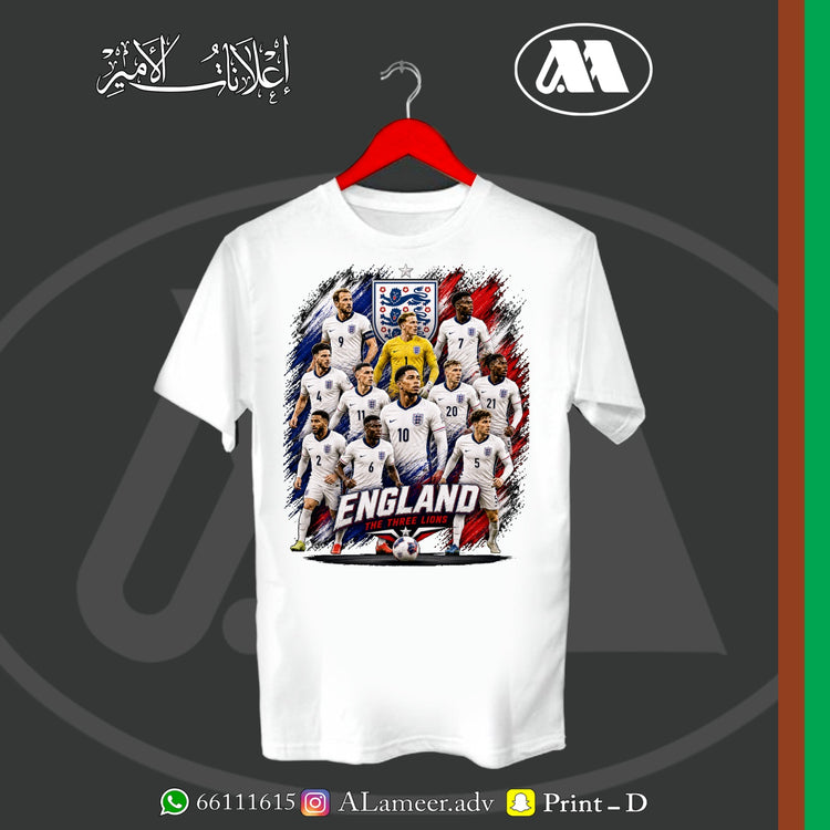 England football t-shirt white design Kuwait