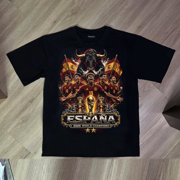 España World Champions 2026 football t-shirt design
