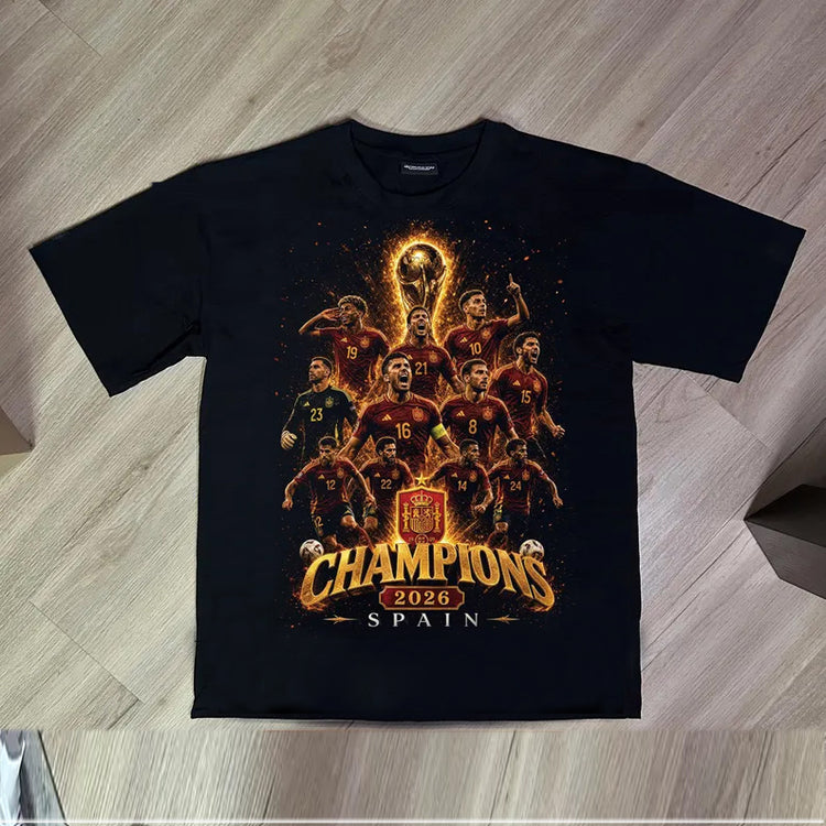 Spain World Cup Champions Team 2026 Graphic T-Shirt