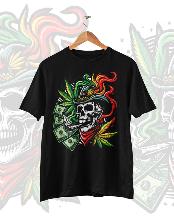 Weed skull with money - Alameer.adv