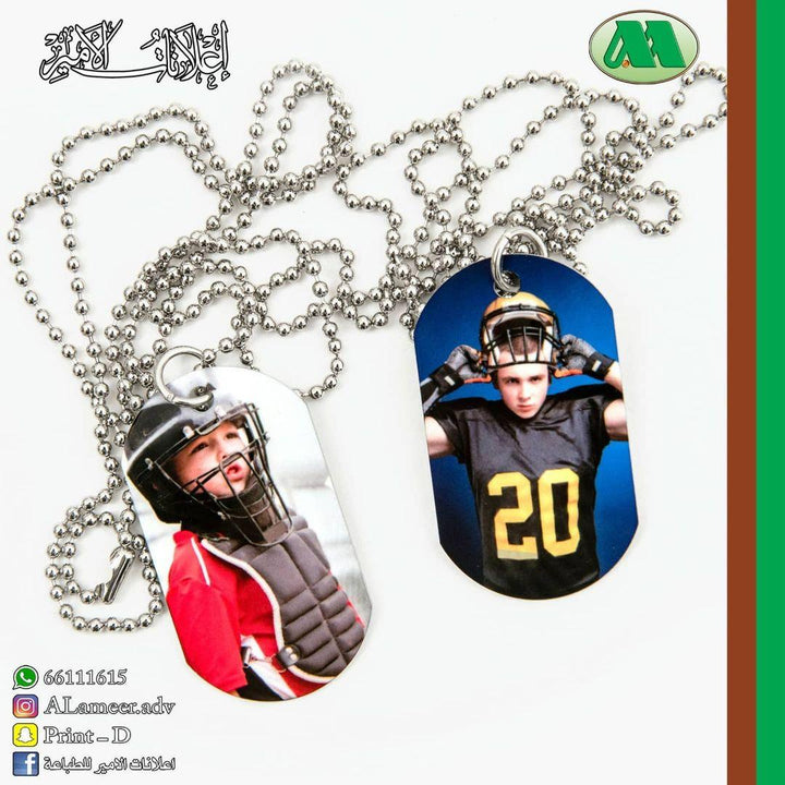 Printed photo necklace - Alameer.adv