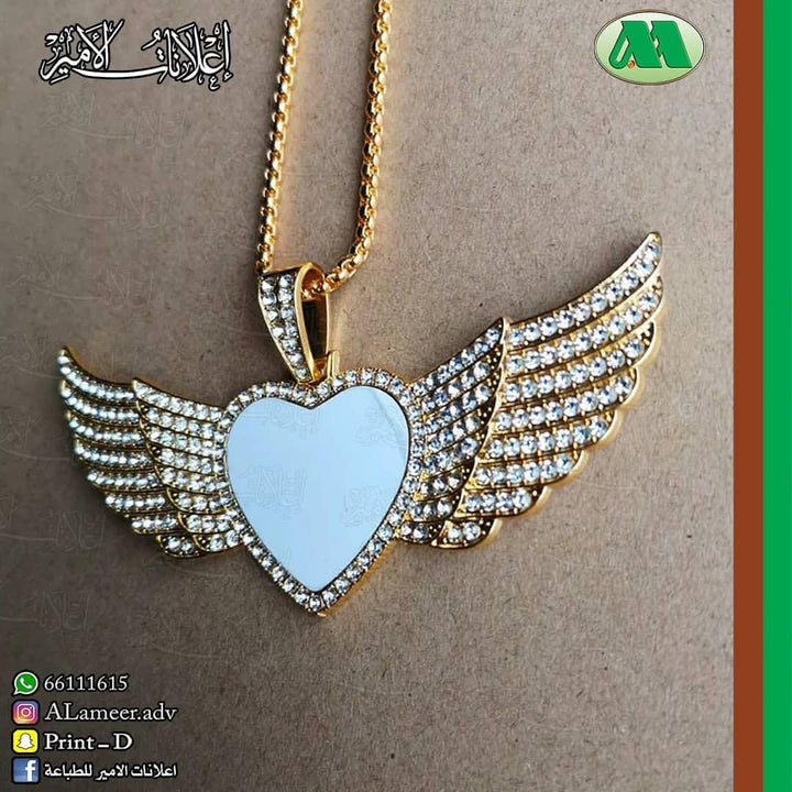 Big Wings Necklaces Pendants Hot Transfer Print - Alameer.adv