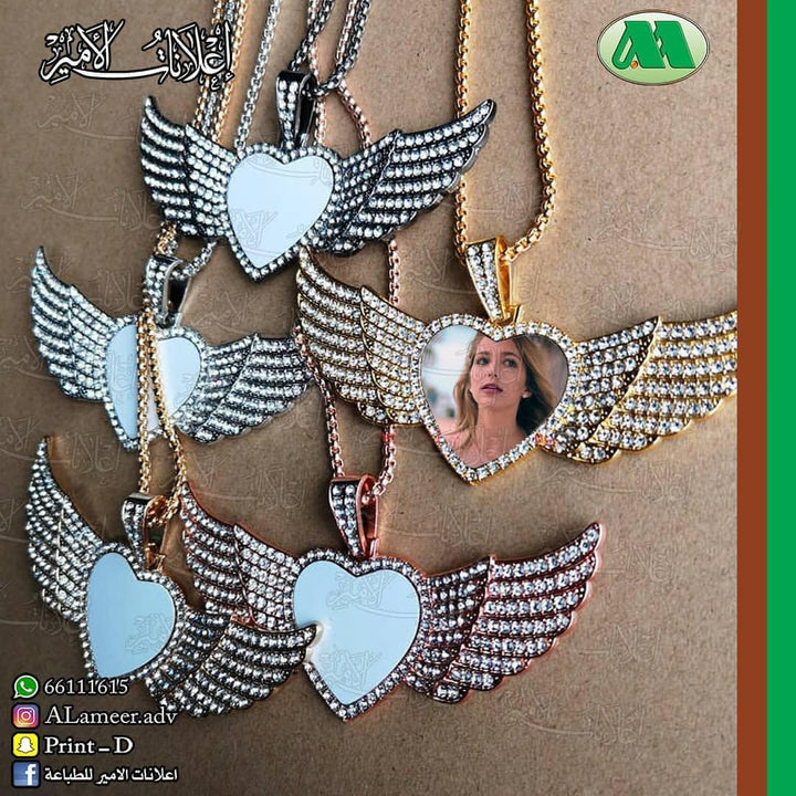 Big Wings Necklaces Pendants Hot Transfer Print - Alameer.adv