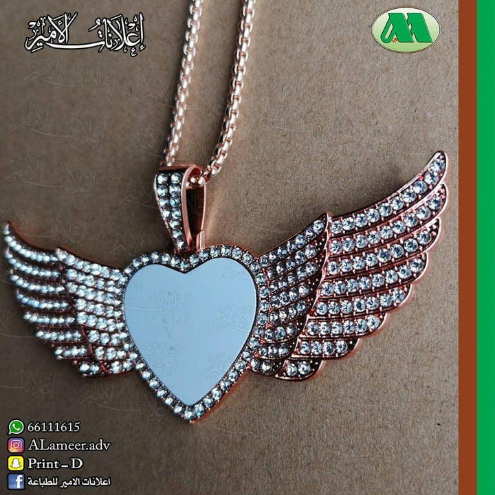 Big Wings Necklaces Pendants Hot Transfer Print - Alameer.adv