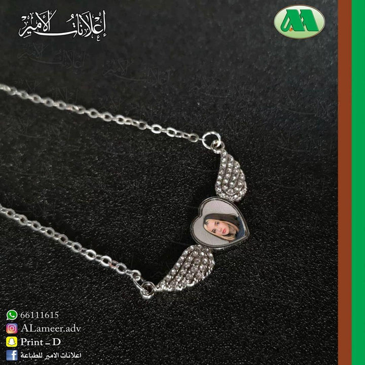 Personalized Angel Wings Necklace - Alameer.adv