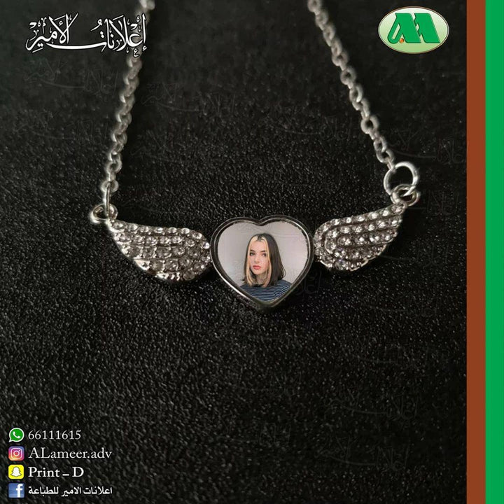 Personalized Angel Wings Necklace - Alameer.adv