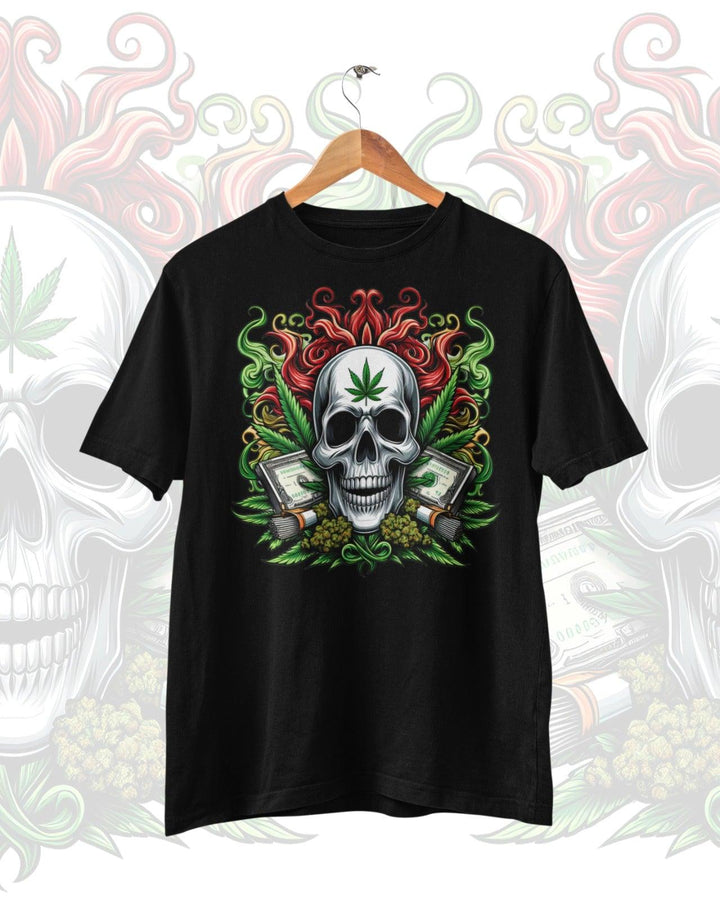 Weed skull with money 03 - Alameer.adv