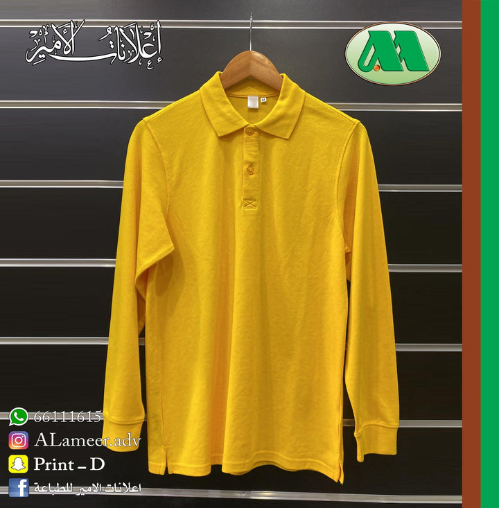 Polo T-Shirt Long Sleeve - Alameer.adv