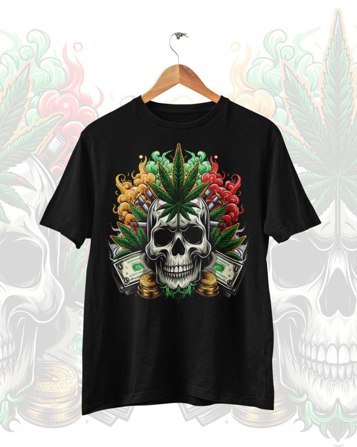 Weed skull with money 02 - Alameer.adv