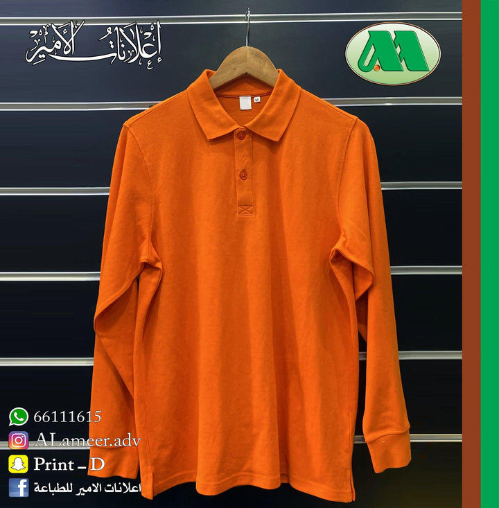 Polo T-Shirt Long Sleeve - Alameer.adv