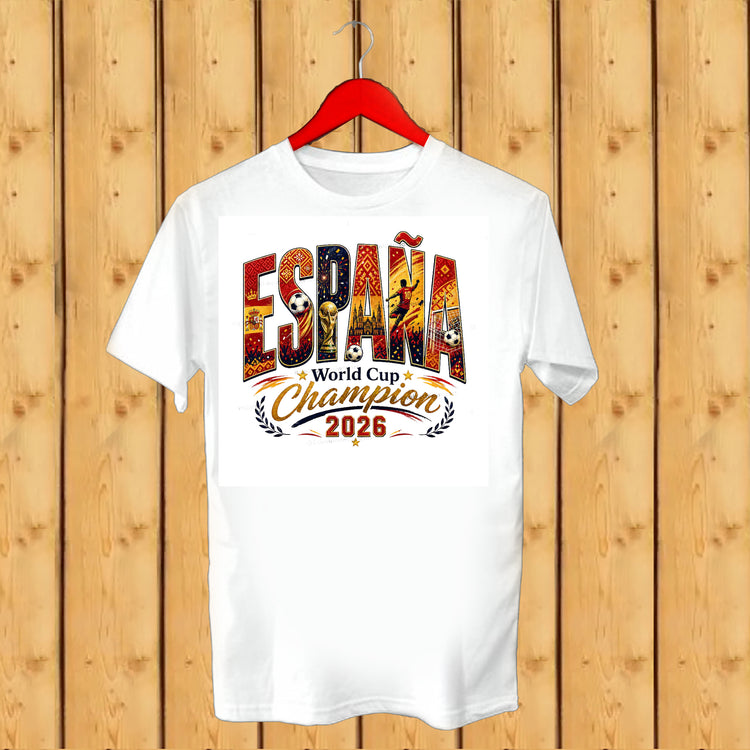 تيشيرت أبطال العالم إسبانيا 2026 | España World Champions 2026 T-Shirt - Alameer.adv