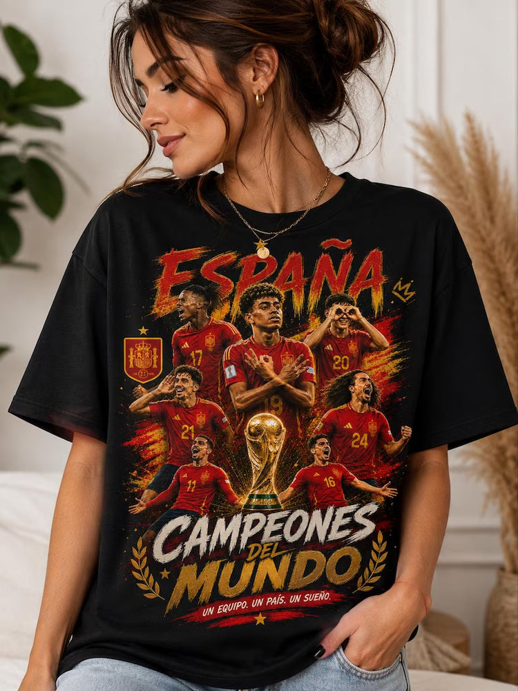 Spain World Champions Team Graphic T-Shirt 2026