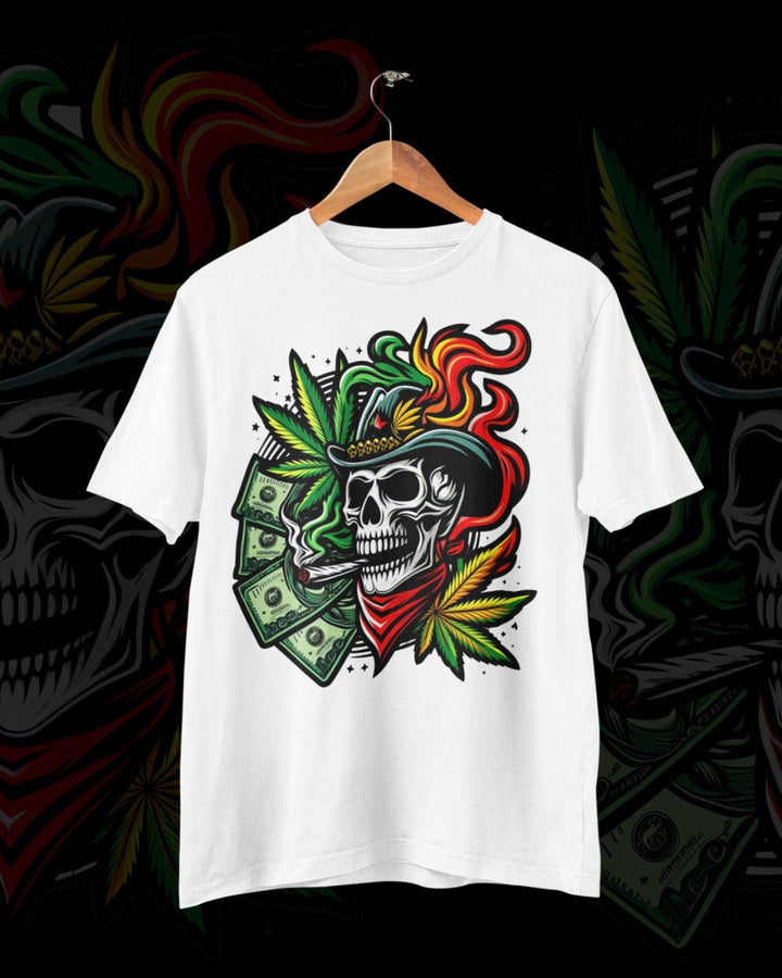 Weed skull with money - Alameer.adv