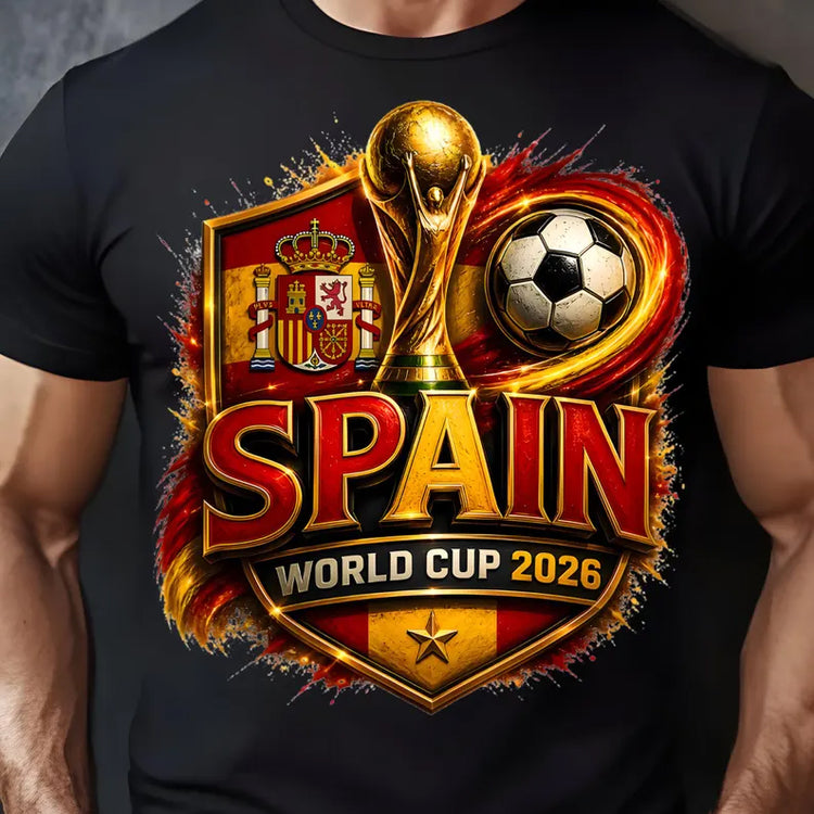 Spain World Cup Trophy Graphic T-Shirt 2026